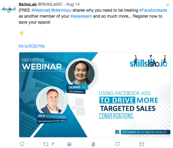 Webinar Promotion Strategies - Using social media