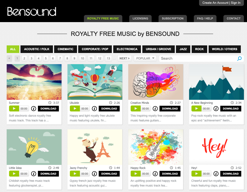 Bensound-non-copright-music