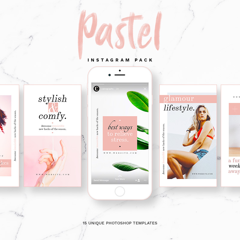 Pastel - Instagram Stories & Posts Social Media